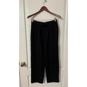St John Collection Size 8 black pants luxury knit crop straight leg winter fall